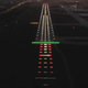 For illustration purposes, a photo depicting ALS lights at an unspecified airport. These lights can extend as far as 3000 feet from the end of the runway.